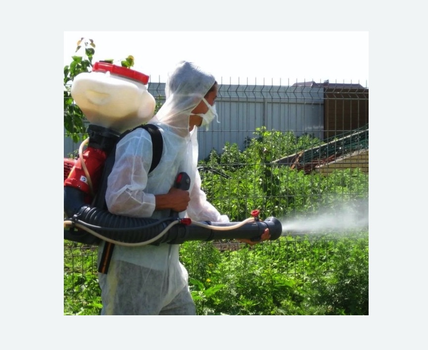 Акарицидная обработка территории в Яропольце